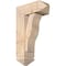 Ekena Millwork Funston Arts and Crafts Smooth Bracket w/ Offset Brace, Douglas Fir, 7 1/2"W x 18"D x 30"H BKT0806X18X30FST03SDF - alternate 1